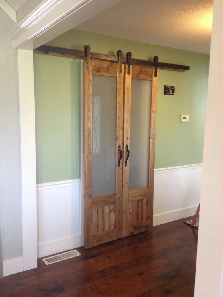 Ana White Sliding French Doors Featuring Chasing a Dream Blog DIY